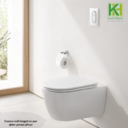 Show details for Grohe Essence wall mounted wc seat with cover Picture of Grohe Essence wall mounted wc seat with cover